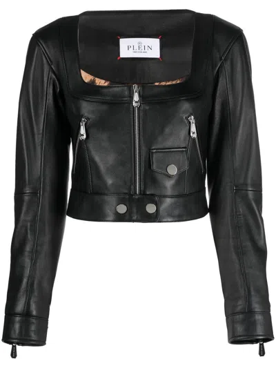 Philipp Plein Zip-fastening Jacket In Black