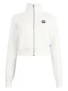 Philipp Plein Zipped Sweatshirt In White