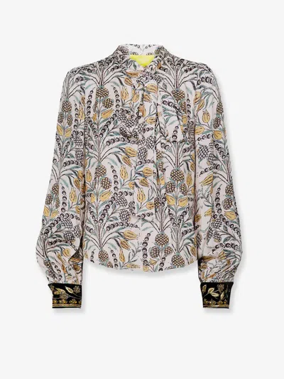 Philippa 1970 Jazmin Printed Viscose Shirt In Pink