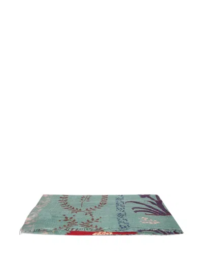 Philippa 1970 Natalia Floral-print Fringed Scarf In Multi
