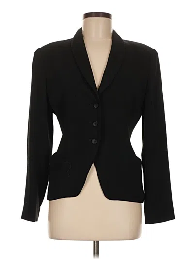 Pre-owned Philippe Adec Paris Wool Cardigan Sweater In Black