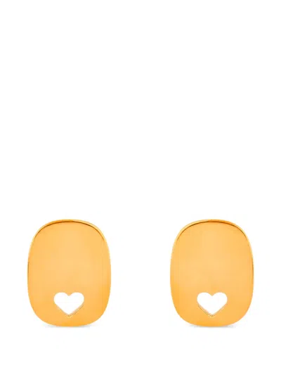 Philippe Audibert Eline Heart-cutout Earrings In Gold