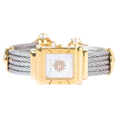 Pre-owned Philippe Charriol Phillipe Charriol Gold Plated And Stainless Steel Ladies Wristwatch In Multi