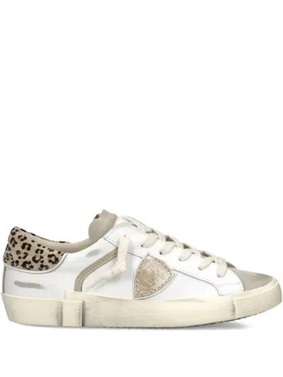 Philippe Model Animal Print Prsx Low Trainers In White