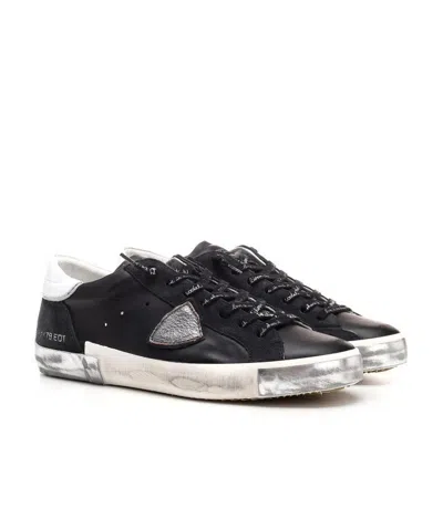 Philippe Model Black Low-cut Casual Sneakers
