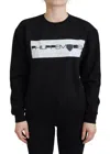 Philippe Model Black Printed Long Sleeves Pullover Sweater In Black