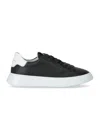 Philippe Model Temple Two-tone Leather Sneakers In Black