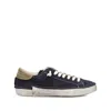Philippe Model Low Top Sneakers Contrast Stitching In Black