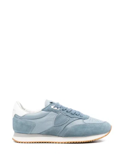 Philippe Model Blville Lace-up Sneakers In Blue