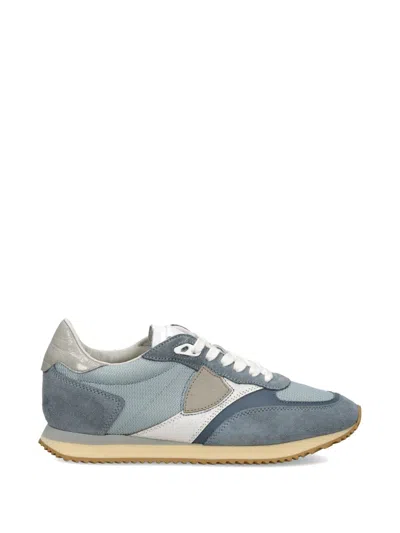 Philippe Model Blville Panelled Low-iop Sneakers In Gray