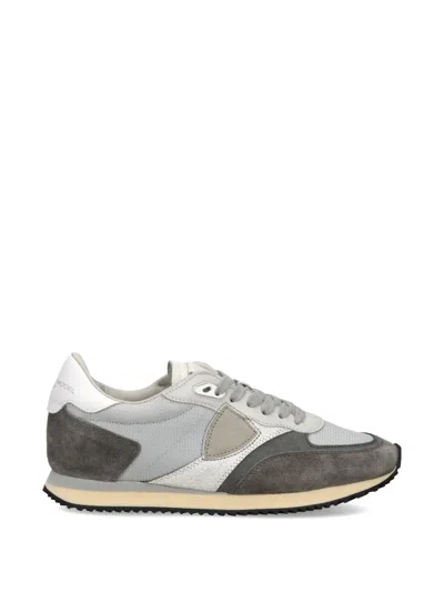 Philippe Model Blville Panelled Low-top Sneakers In Black