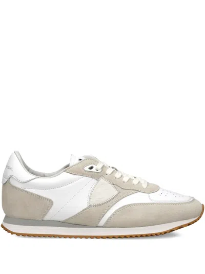 Philippe Model Blville Perforated Panel Trainers In White