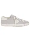 Philippe Model Calf Leather Sneakers With Suede Upper In Gray