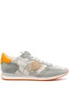 Philippe Model Camouflage-panel Low-top Sneakers In Grau