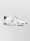 Philippe Model Casual Round Toe Sneakers Logo In White
