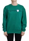 PHILIPPE MODEL CHIC GREEN PRINTED LONG SLEEVE SWEATER