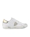 Philippe Model Prsx Veau Croco White Leather Sneaker In White