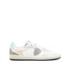 Philippe Model Veau Crackle Blanc Ciel Sneakers In White