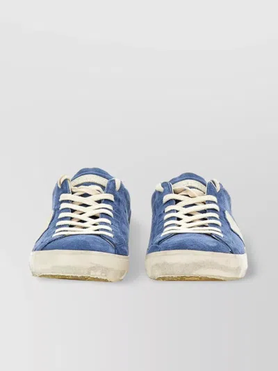 Philippe Model Distressed Finish Trainers Side Perforations