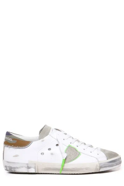Philippe Model Paris Logo-patch Sneakers In White