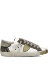 Philippe Model Distressed Leather Sneakers In Multi