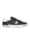 Philippe Model Distressed Low-top Trainers In Black