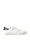 Philippe Model Distressed-effect Logo-patch Sneakers In White