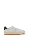 Philippe Model Elevated White Sneakers With Subtle Perforations In White