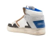 Philippe Model High-top Sneakers With Padded Collar And Rubber Sole In Blanc/bluette