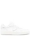 Philippe Model Temple Veau Leather Sneakers In Veau Blanc