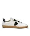 Philippe Model Glitter-patchwork Leather Sneakers In White