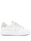 Philippe Model Golden Leather Sneakers In Multi