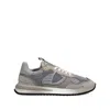 Philippe Model Mesh Panel Round Toe Rubber Sole Sneakers In Gray