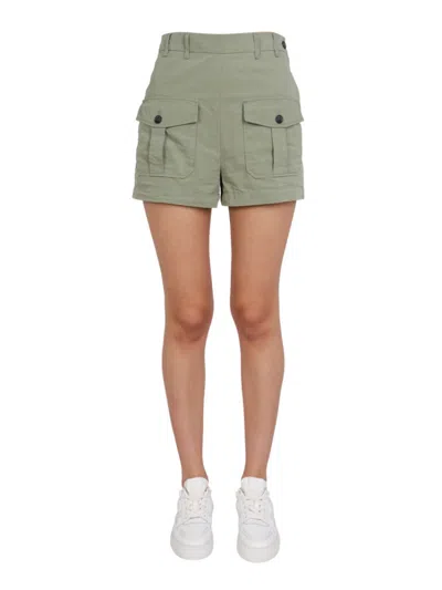 PHILIPPE MODEL GREEN SOLID SHORTS