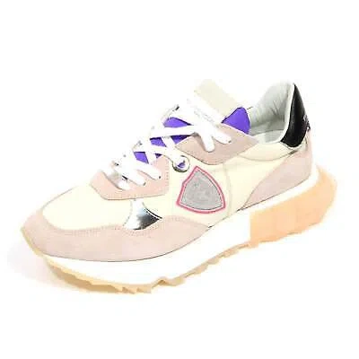 Pre-owned Philippe Model H7520 Sneaker Donna  La Rue Woman Shoes In Beige