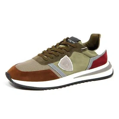 Pre-owned Philippe Model H9079 Sneaker Uomo  Tropez 2.1 Man Shoes In Green
