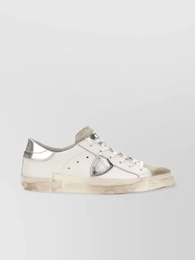 Philippe Model High Sole Asymmetrical Design Sneakers In Neutral