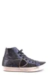 Philippe Model High Top Sneakers Blue In Blue