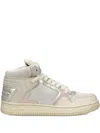 Philippe Model High-top Textured Sneakers In Neutral