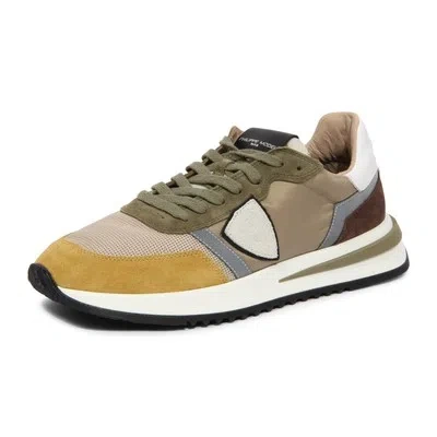 Pre-owned Philippe Model I0954 Sneaker Uomo  Tropez 2.1 Man Shoes In Beige
