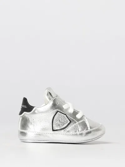 Philippe Model Junior Kids' シューズ  ボーイ カラー ホワイト In Silver