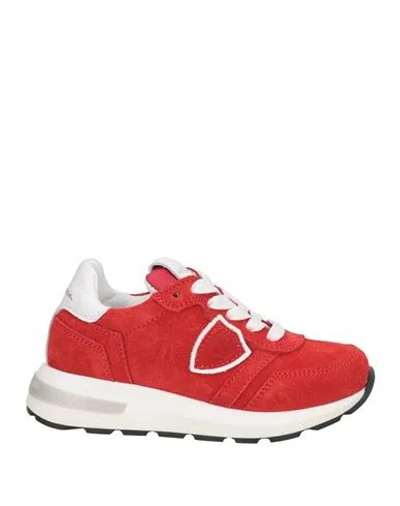 Philippe Model Babies'  Junior Toddler Girl Sneakers Red Size 10c Leather