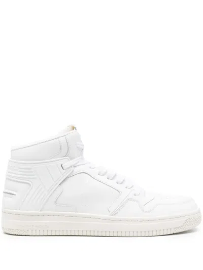 Philippe Model La Grande Lace-up Leather Sneakers In White