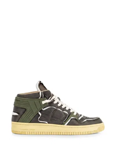 Philippe Model La Grande Mid Panelled Sneakers In Green