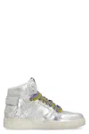Philippe Model Women's La Grande Woman Leather High-top Sneakers In Silver