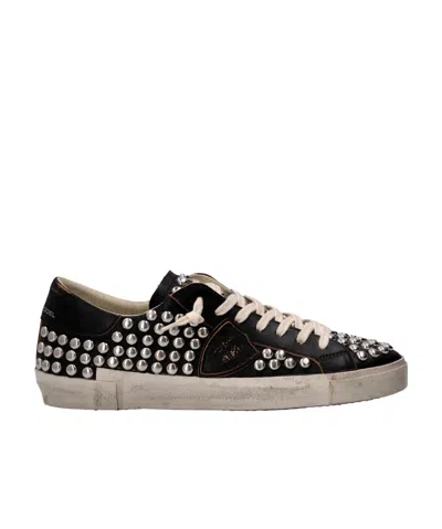 Philippe Model Lace-up Low-cut Casual Shoes In Nude