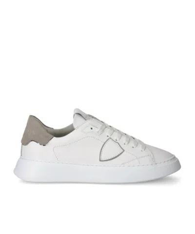 Philippe Model Lace-up Low-cut Casual Shoes In White
