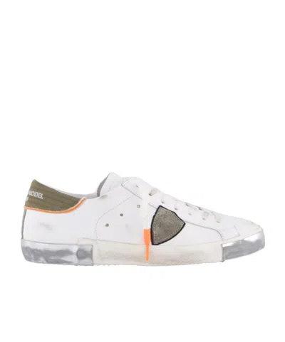 Philippe Model Lace-up Low-cut Casual Shoes In White