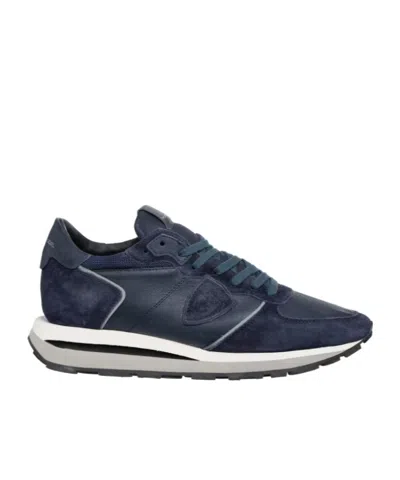 Philippe Model Lace-up Low-cut Skate Shoes In Black