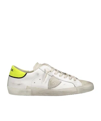 Philippe Model Lace-up Low-top Casual Shoes In White